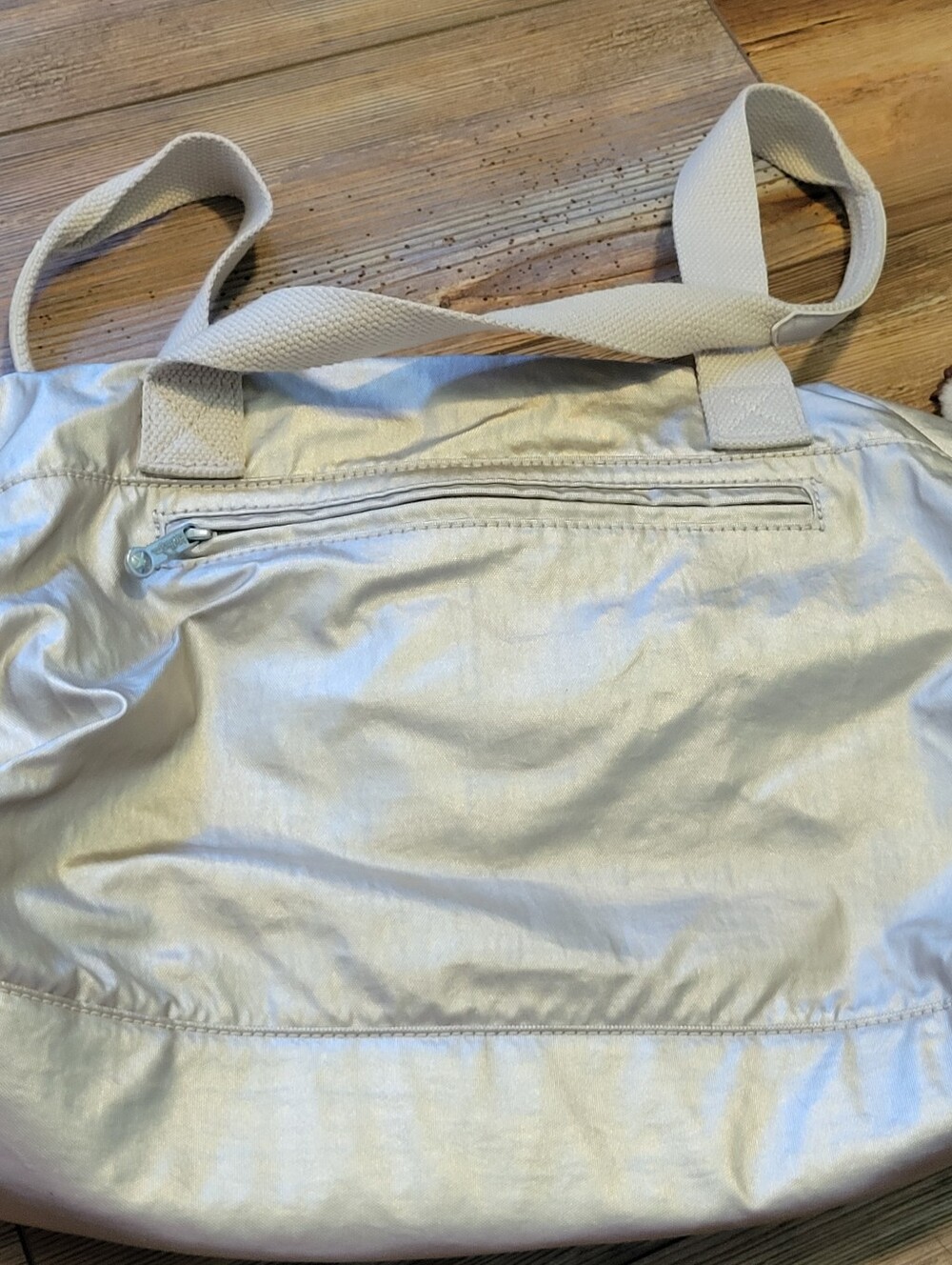Kipling Cyrene Crossbody Shoulder Bag Mettalic W/Monkey Keychain And Strap - Picture 12 of 14
